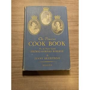 The Princesses Cook Book By Jenny Akerstrom-1936 Vintage